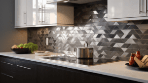 Eloquent tile backsplash