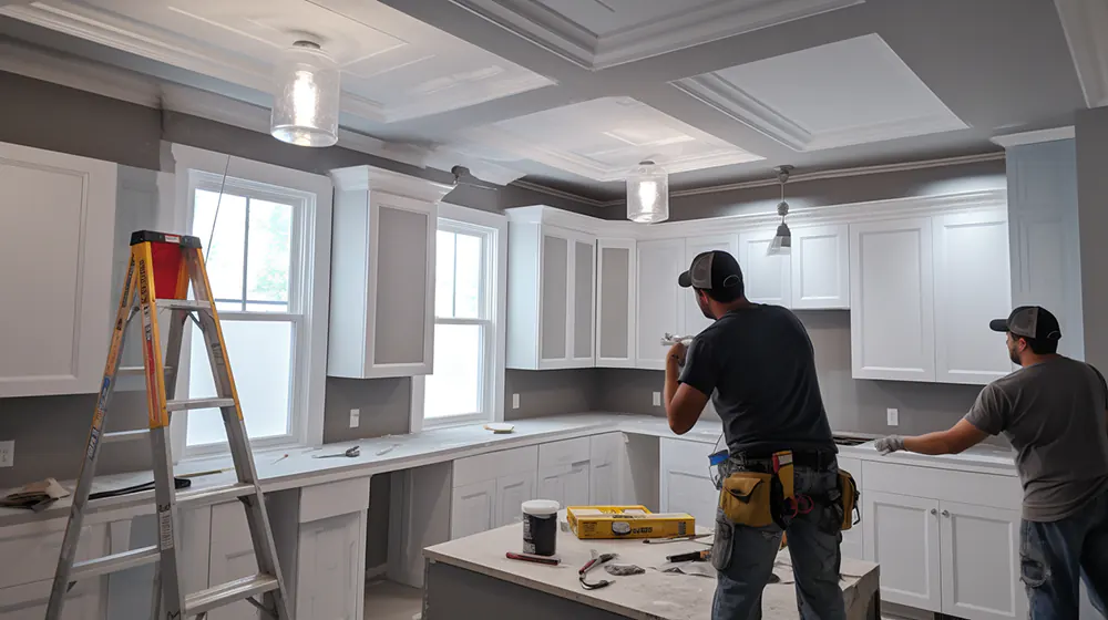 Installation of kitchen soffits