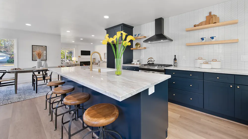 A kitchen remodeled by AARemodeling with cabinets