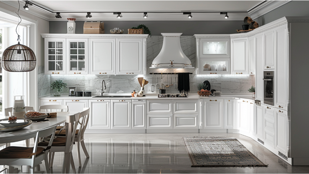 A white kitchen remodel