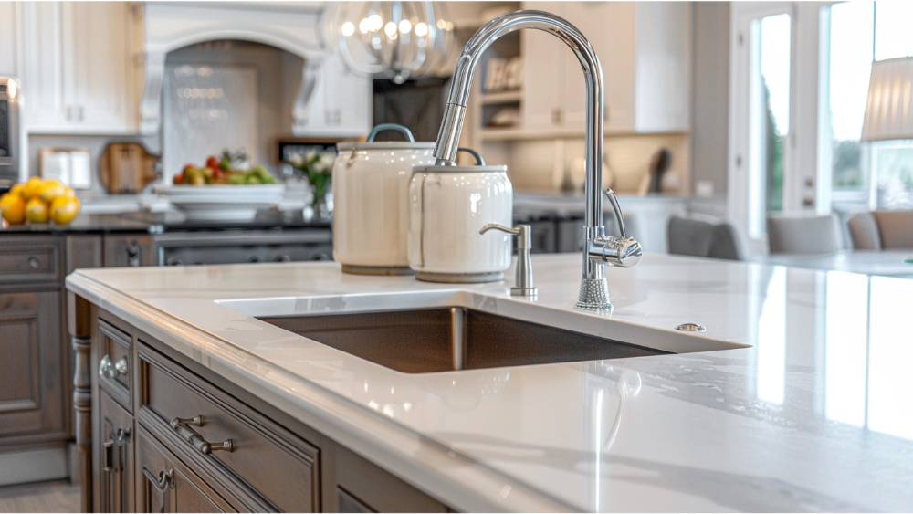 kitchen island with a sink