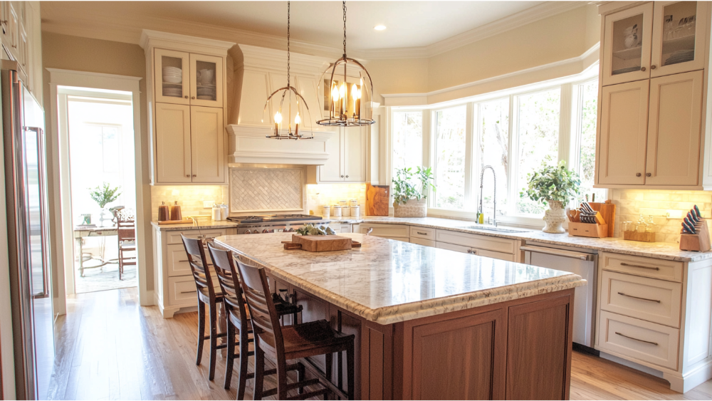 A kitchen remodel