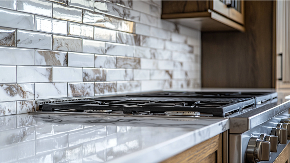 Kitchen tile backsplash