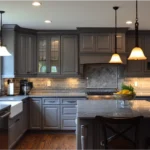 grey kitchen cabinets