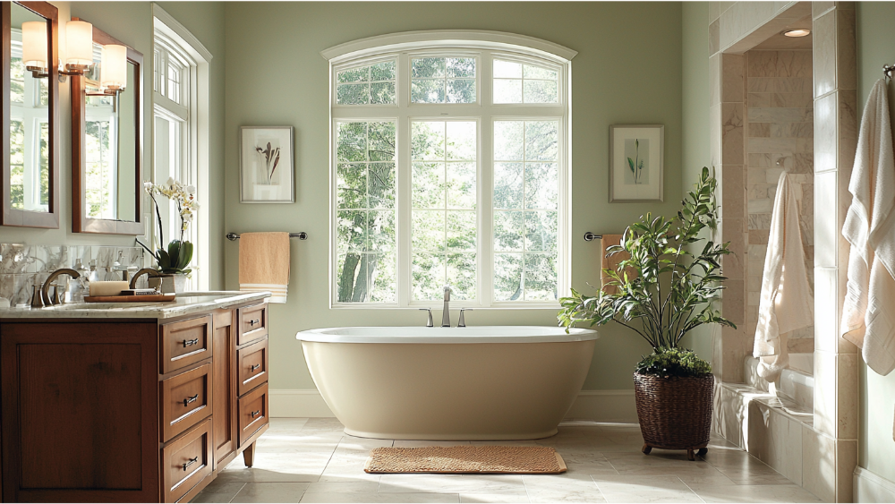 A simple bathroom vanity