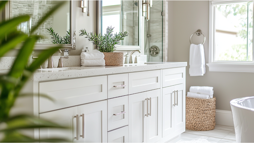 A refreshed bathroom vanity