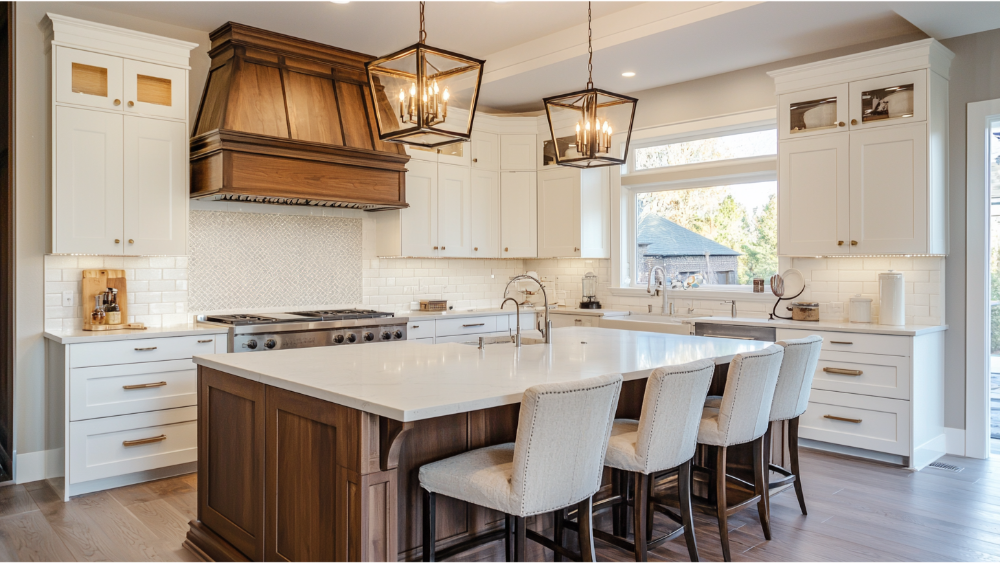 A nice white kitchen remodel