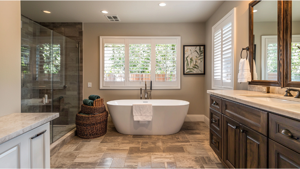 A refreshed bathroom